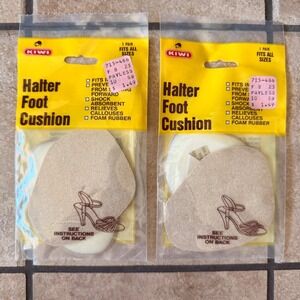 Kiwi Halter Foot Cushion 2 pack NEW Sealed Fits All Sizes Vintage‎